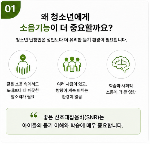 청소년 학생 보청기, 포낙 인피니오 인공지능 SSC기능을 어떻게 평가했을까?