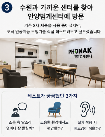 포낙 오데오 인피니오 스피어 대학병원에서 구매하신 60대 여성 고객님 착용 후기