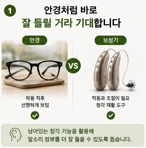 보청기 적응이 어려운 이유! 이것만 안 하면 됩니다