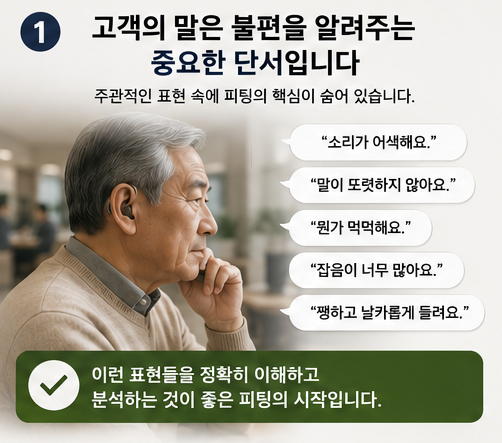 보청기 소리가 불편한 이유 “소리가 이상해요” 피팅이 전문가의 핵심
