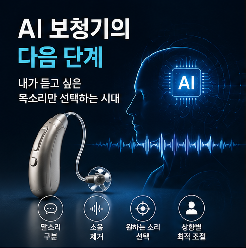 인공지능 AI 보청기의 다음 단계는 무엇일까요? 내가 듣고 싶은 사람의 목소리만 골라 듣는 시대
