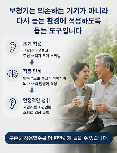 보청기 대표적인 오해: 보청기 사용하면 청력이 더 나빠지나요?