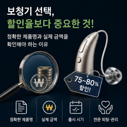 보청기 할인율 광고 홍보의 허와 실