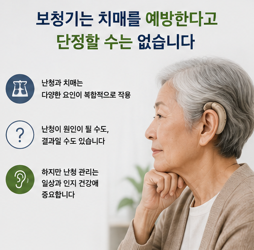 치매 3명 중 1명은 난청과 연관되어 있다?