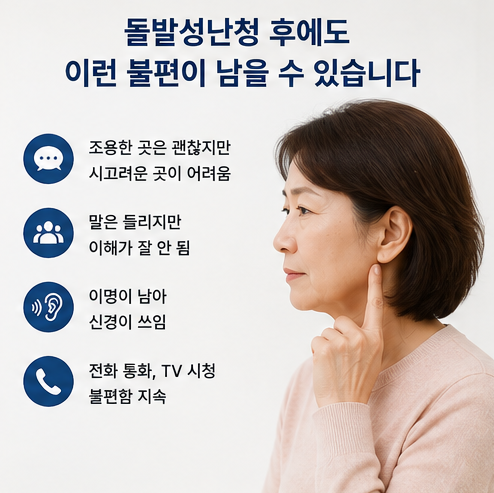 돌발성난청, 귀가 갑자기 먹먹해졌다면 왜 바로 확인해야 할까요?