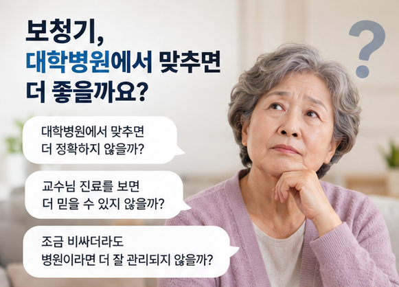 대학병원보청기, 비싸면 정말 잘 들리고 편할까요?