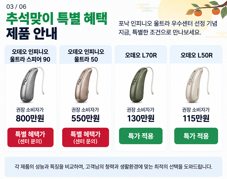 포낙보청기 인피니오 울트라 스피어를 추천하지 않는 이유?