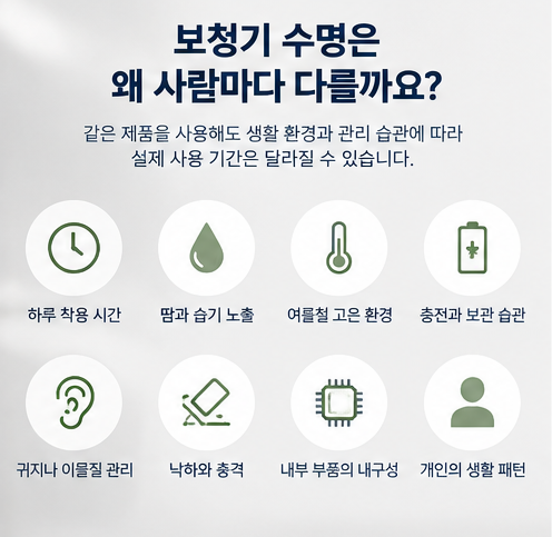 보청기 수명은 몇 년일까요? 포낙 인피니오 내구성이 중요한 이유
